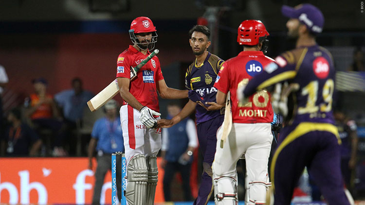KXIP vs KKR Head to Head