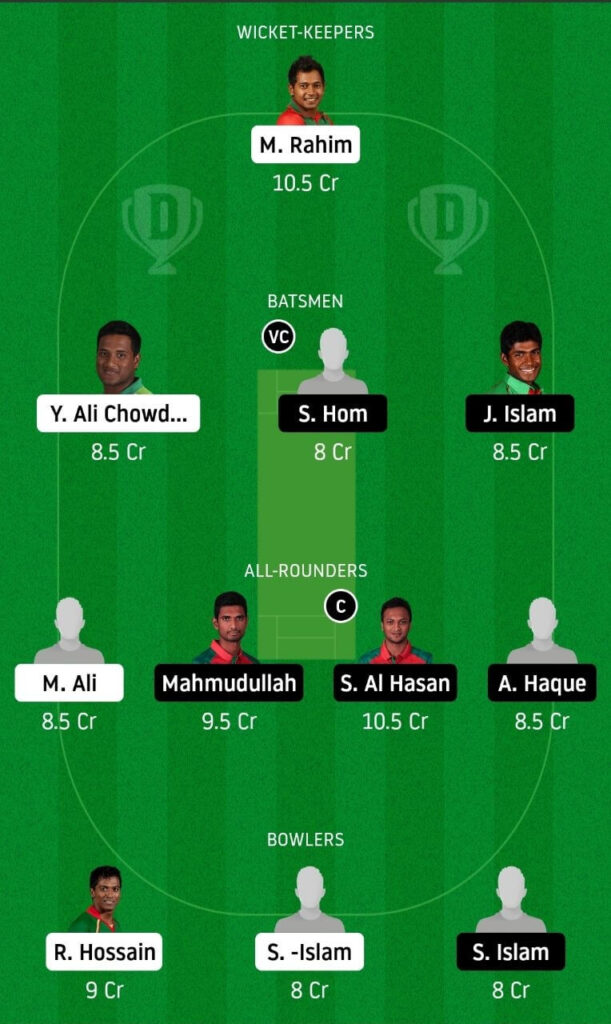 BDH vs GKH Dream11 Team Prediction