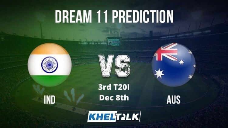 AUS vs IND Dream11 Team Prediction | 3rd T20I | India tour of Australia ...