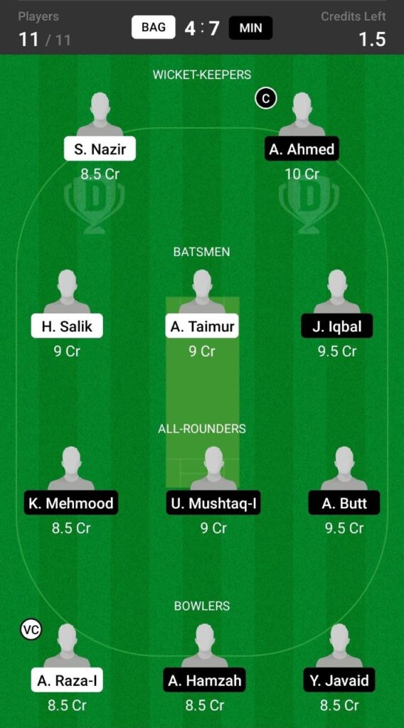 Grand League Team For Barcelona Gladiators vs Minhaj
